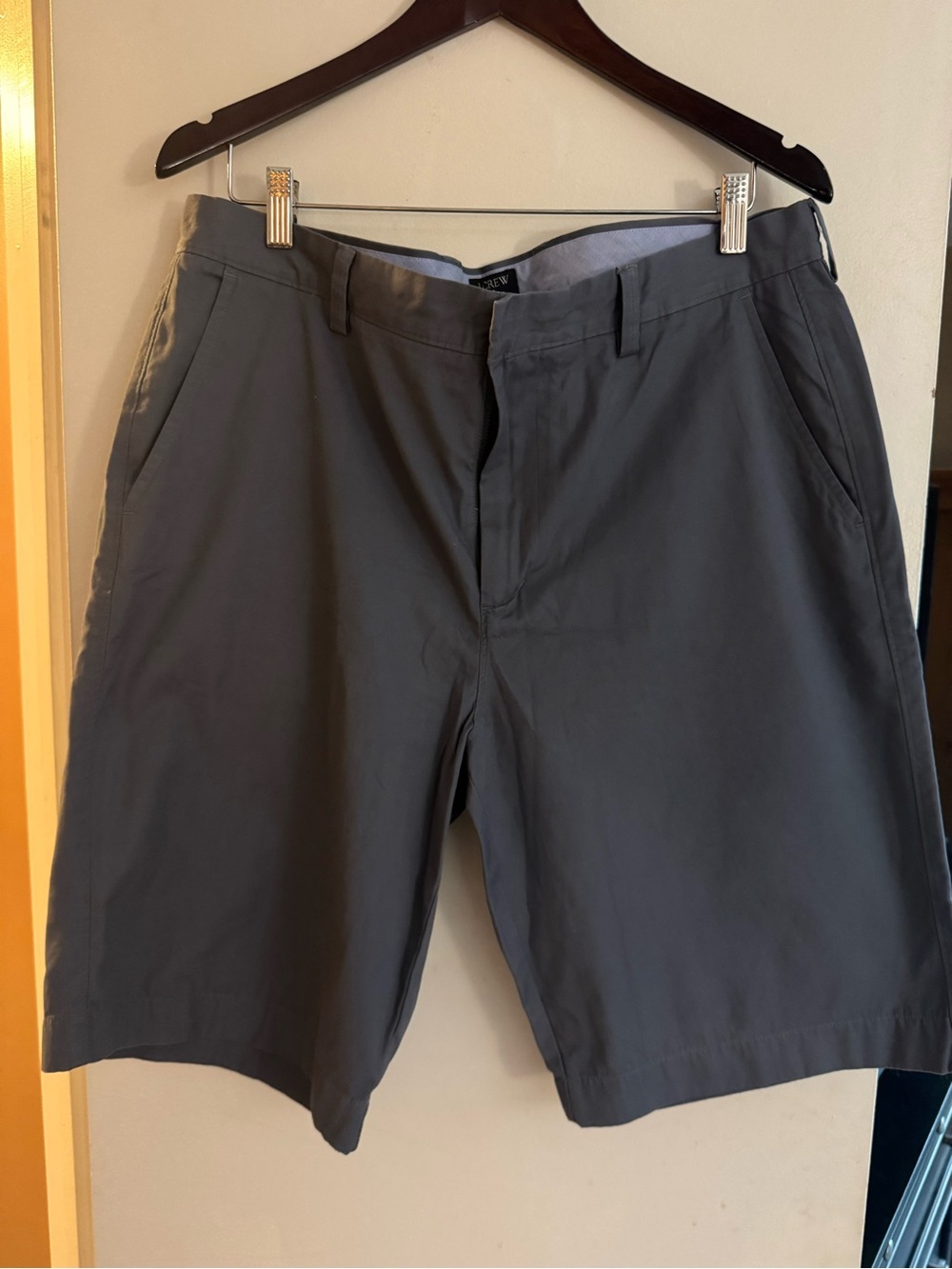 J. Crew Men's Gray Flat Front Shorts